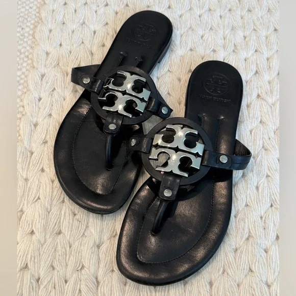 Tory Burch Metal Miller Sandals - Picture 1 of 14